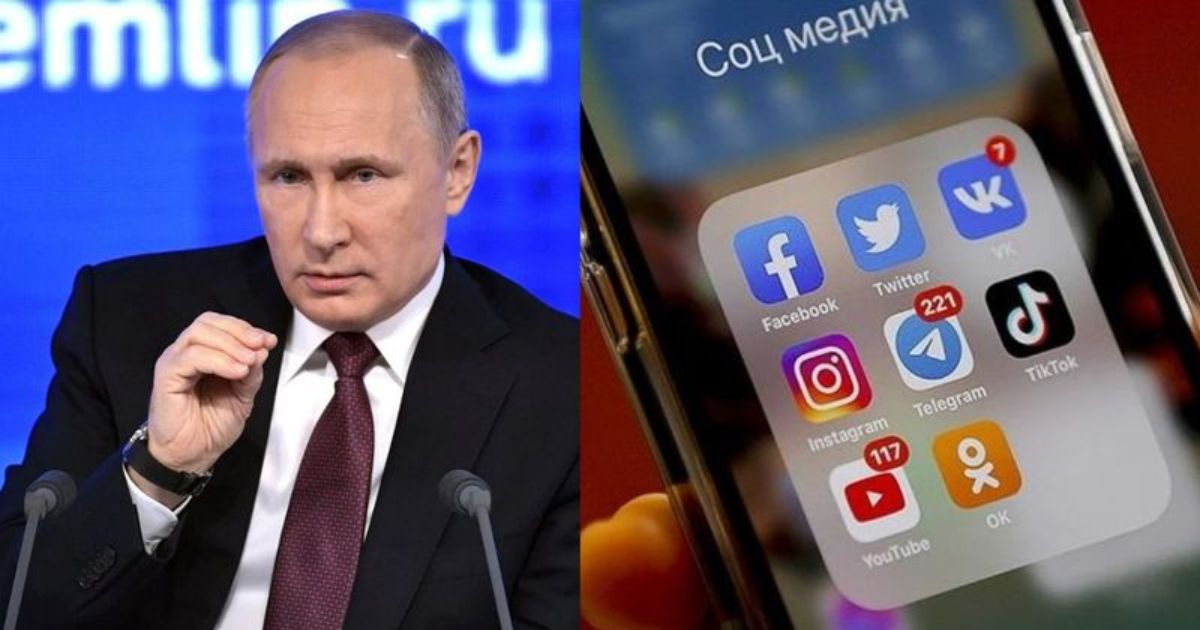 रूस ने अमेरिकी सोशल मीडिया प्लेटफॉर्म्स पर की कड़ी कार्रवाई